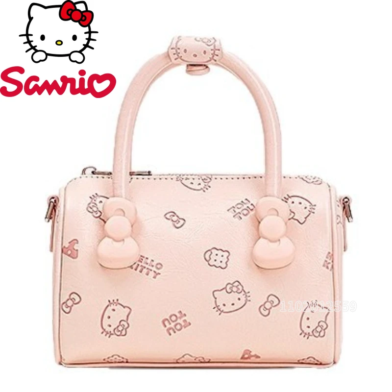 Tas Tangan Mini Hello Kitty Baru Tas Bahu Mini Wanita Kartun Tas Selempang Mini Wanita Tren Fashion Merek Mewah