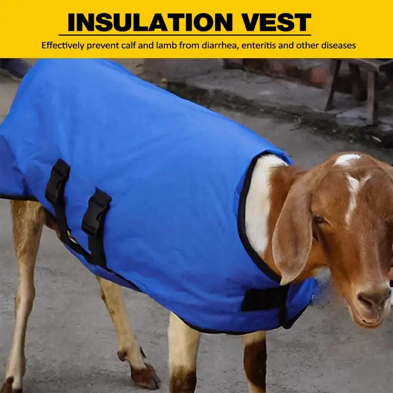Calf Coats For Winter Livestock Blue Calf Jacket Oxford Fabric Soft Windproof Calf Jacket Thickened Livestock Vest Waterproof