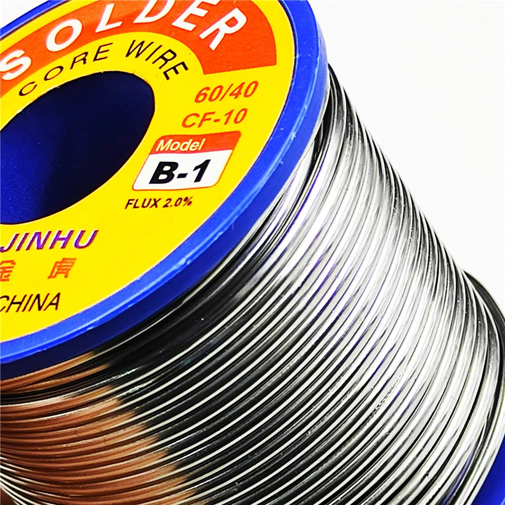 JINHU 500g CF-10 Solder Wire Tin 0.5/0.6/0.8/1.0/1.2/1.5/2.0mm Roll Clean Rosin Welding Core Soldering Wire Flux Reel Tube