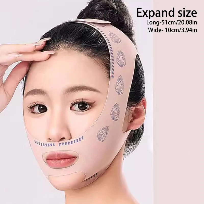 HUA vendaje adelgazante para mejillas y barbilla, moldeador en V, línea en V, máscara de levantamiento facial, banda antiarrugas, máscara para dormir, belleza y salud