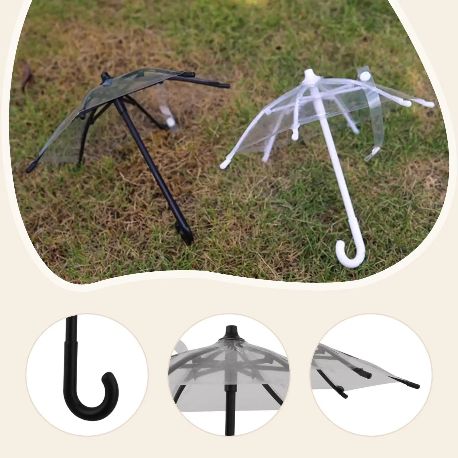 

Миниатюрный зонт для кукол: аксессуар для декора, фигурка для сада и интерьера, зонт-парасоль для улицы и дома