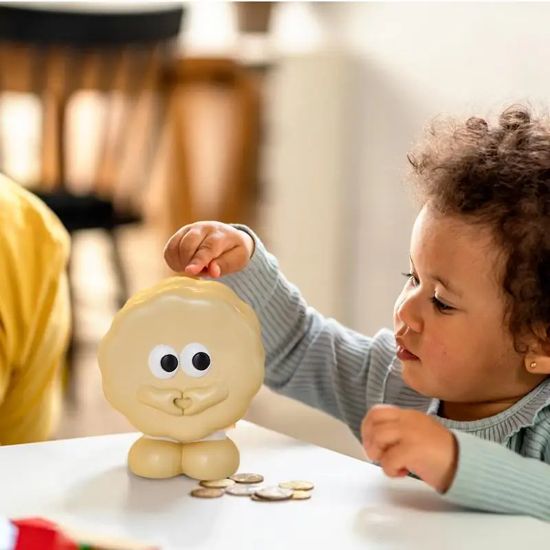 Kinderen Munt Bank Koekje Decoratief Standbeeld Kids Geld Bank Standbeeld Cartoon Munt Bank Voor Meisjes En Jongens Geld Besparing Pot Munt Bank