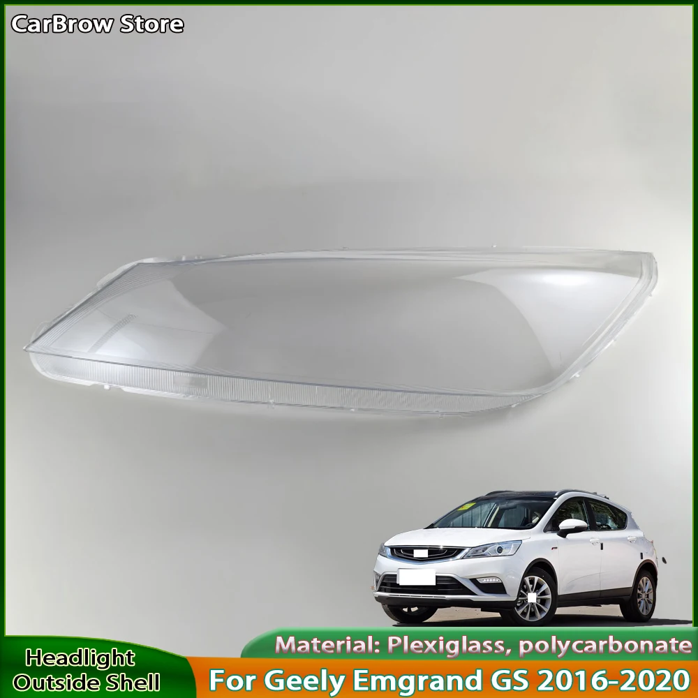 

Head Lamp light Covers Shell For Geely Emgrand GS 2016 2017 2018 2019 2020 Car Front Headlight Cover Lampshade Lampcover
