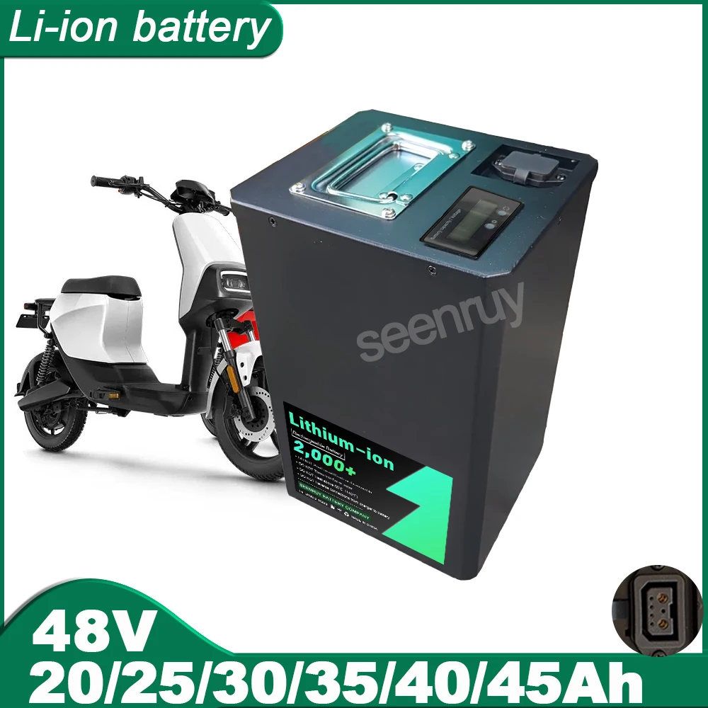 G1 G2 F2 Electric Scooter E-bike Bicycle Bike Lithium Polymer Battery 48V 20Ah 25Ah 30Ah 35Ah 40Ah 45Ah Li-ion With Charger