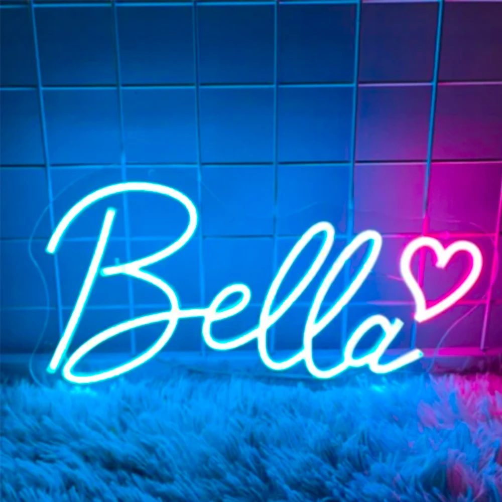 Custom Name Neon Sign With Star Kids Bedroom Neon Sign Light Wall Decor For Room Party Home Customized Gifts Decor USB Powered