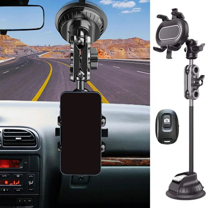 

Car Phone Holder For Photography Universal Car Phone Holder Suction Cup Adjustable Holder Mount Mobile Phone Auto Mount Stand