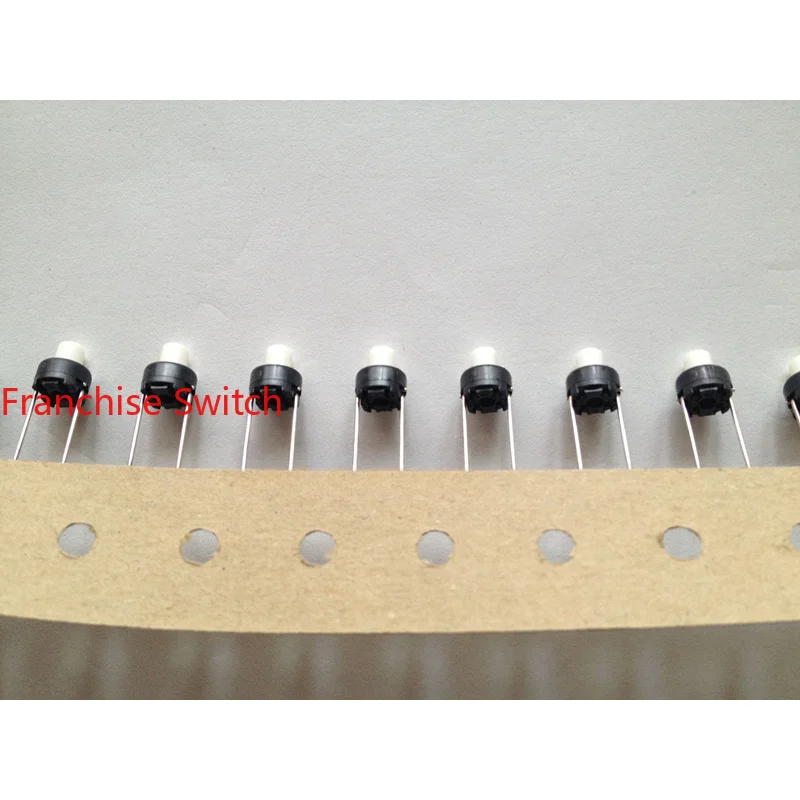 10PCS SKRGAMD010 Imported Light Touch Switch 6*6*7MM Straight Insert Center 2 Pin Circular Long Foot Micro Action