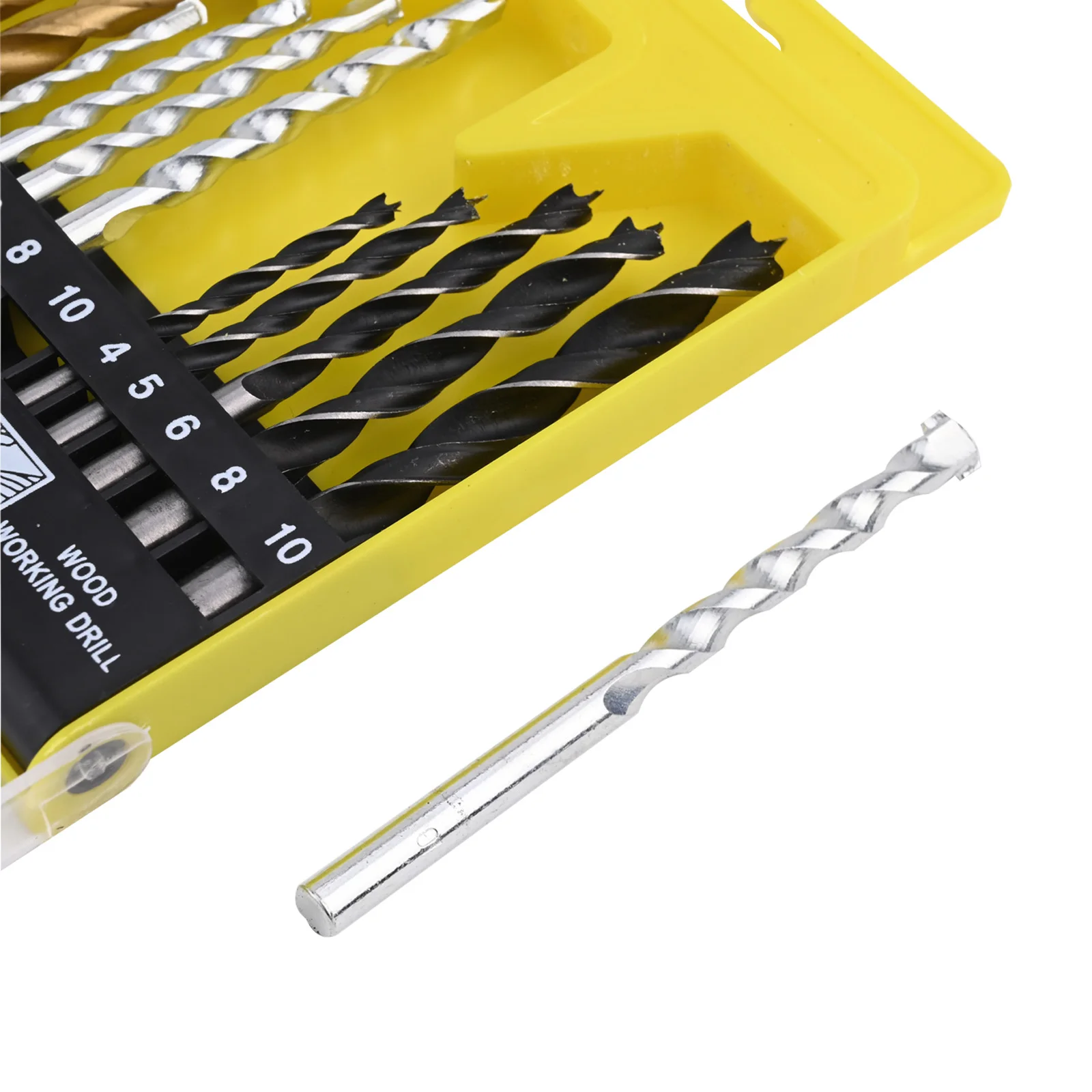 

Construction Concrete Drill Bit Set High Quality Material Precise Double Cutting Edges Tear-free Holes For Bricks