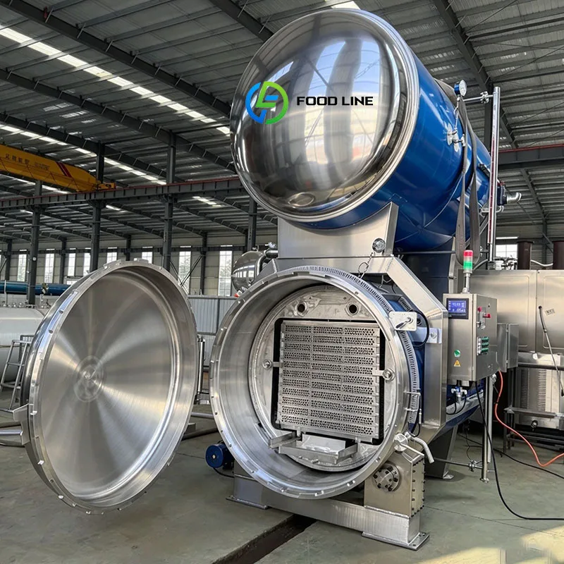 Automatic Retort Machine Water Bath Cooker for Packaged Coconut Milk Oat Drinks and Plant Beverages Customized