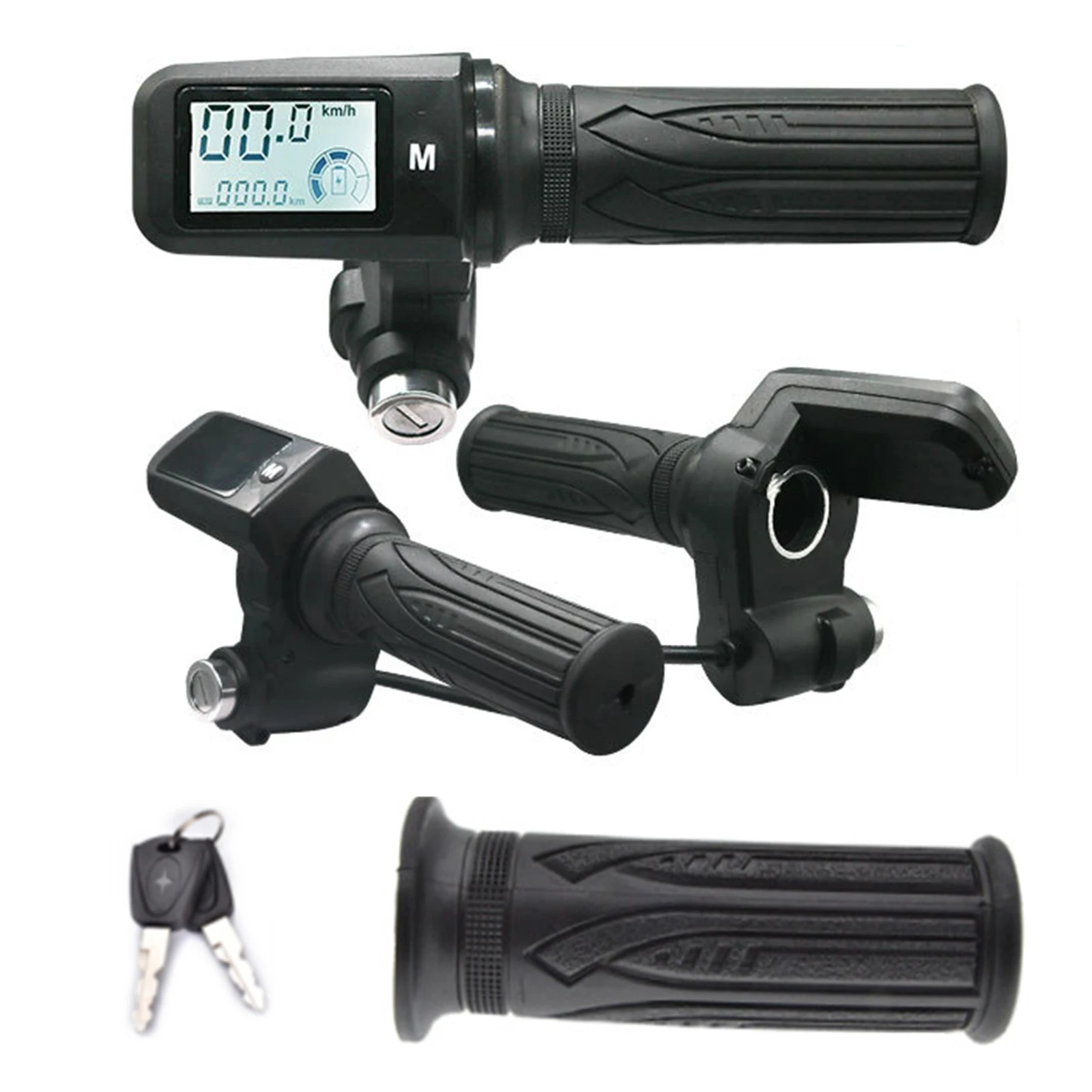 

24V-72V Electric Bike Scooter Throttle LED Display Show Speed And Mileage And Battery Power TwistThrottle Ebike Accessories