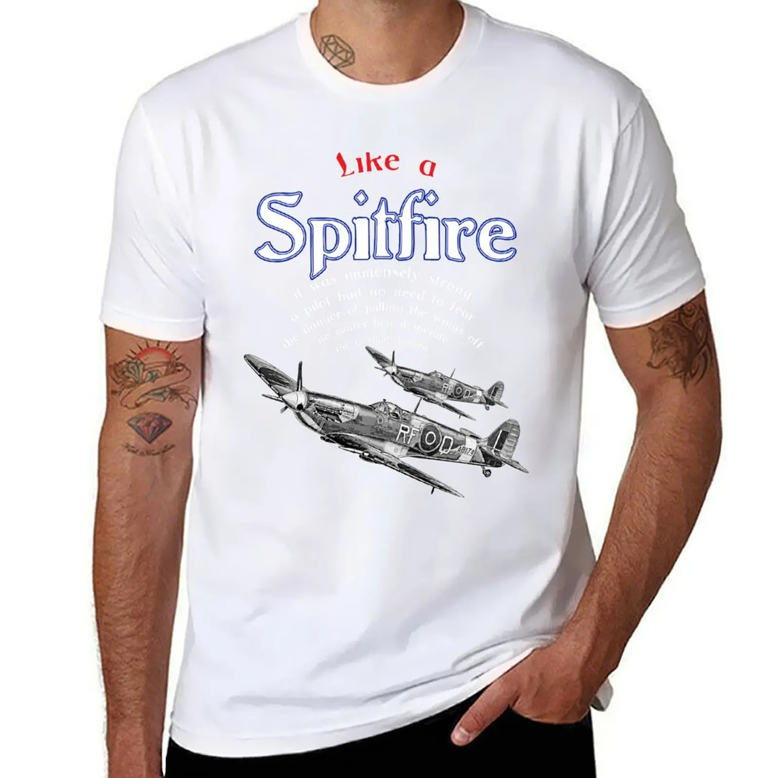 

Spitfire Aircraft RAF Veteran Pilot Saying WW2 the So British WarBird T-Shirt man t shirts for men t shirts with prints T-Shirt