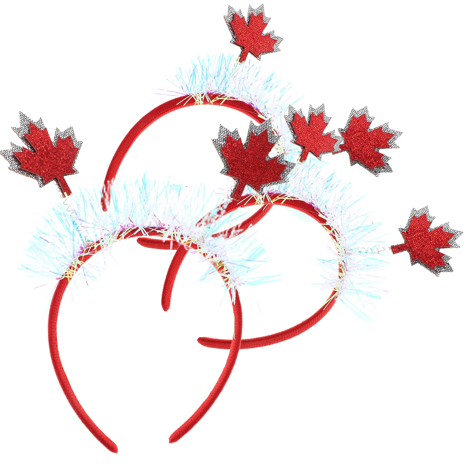 3 قطع من عصابة الرأس من أوراق القيقب الصناعية النابضة بالحياة وخفيفة الوزن ومرنة مناسبة لحفلات عطلة الخريف الكندية لعيد الشكر