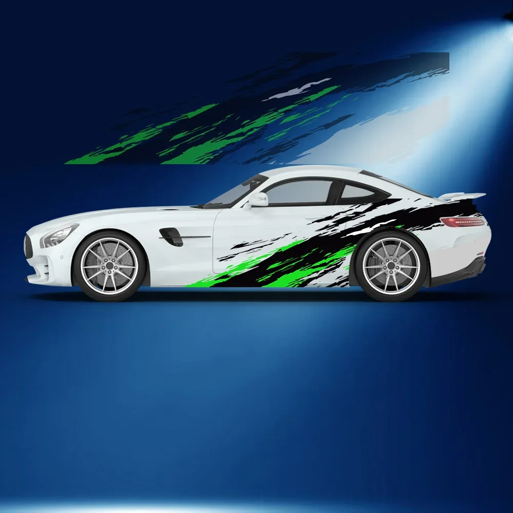 

Красочные брызгозащищенные линии, автомобильные виниловые обертывания, самоклеящаяся наклейка из ПВХ, подходит для грузовиков, внедорожников, Декор, автоаксессуары, подарок