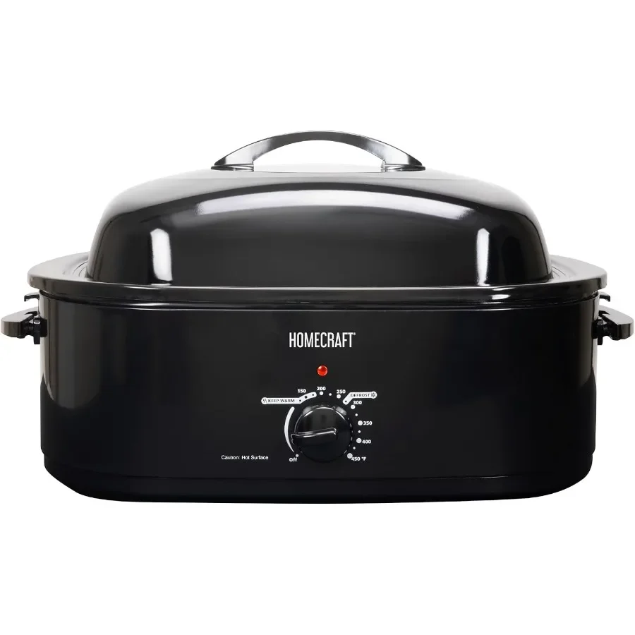 Electric Roaster Oven, 18-Quart Capacity for Turkey, Chicken, Meat, Vegetables, Full-Range Temperature Control, Lift-Out Rack,