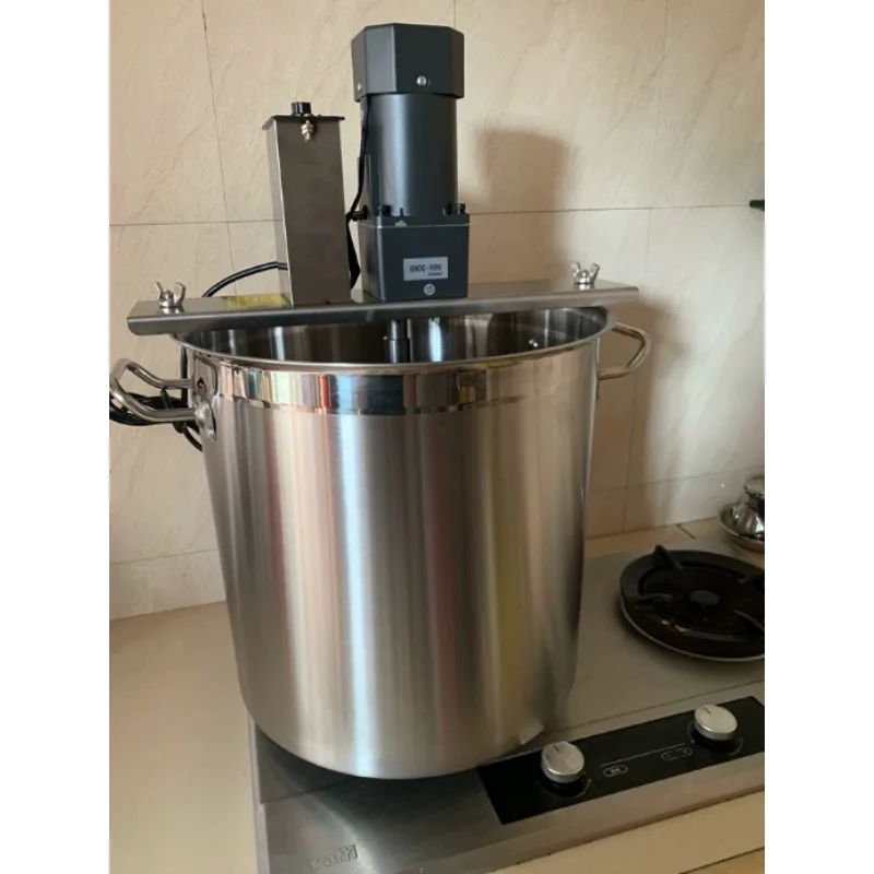 Compact Automatic Sauce Boiling Mixer Anti Stick Pot Stirrer for Hot Pot Base Chili Oil Jam Cold Jelly Paste Production