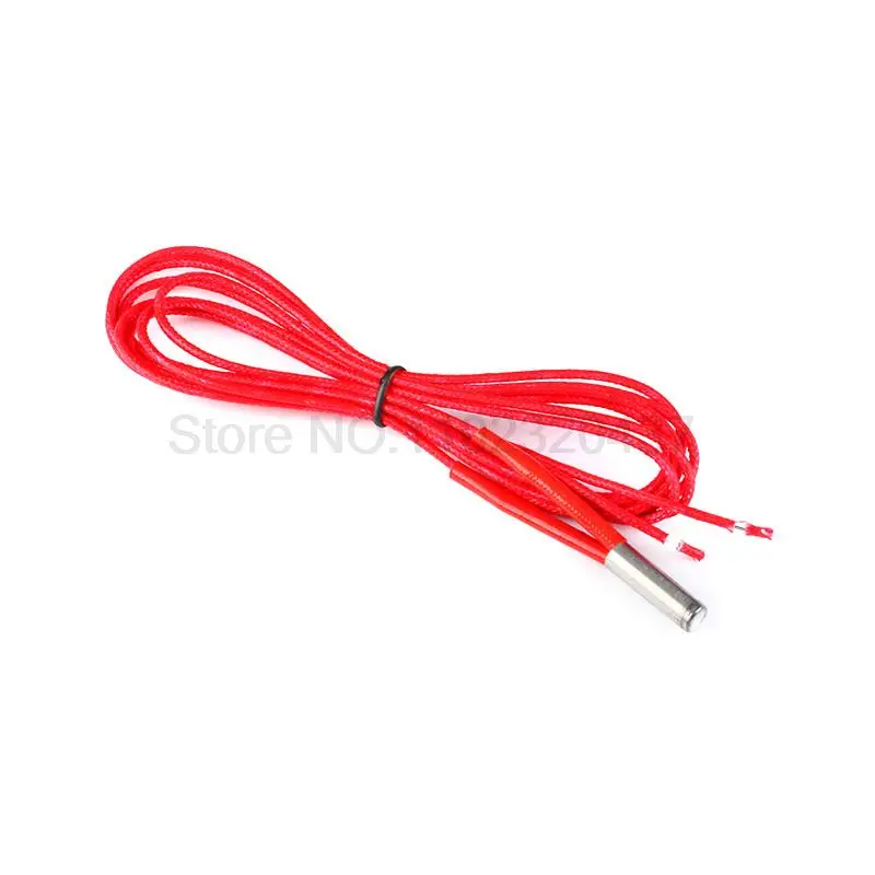 3D printer accessories/12V40W single head heating rod 6 * 20 single end heating pipe red wire heating end