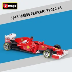 Bburago-Diecast carro modelo liga, F1 carro de corrida, simulação estática, 1:43, SF1000, SF90, SF71H, SF70H, RB16B, RB15, RB13, RB14, W10, F1