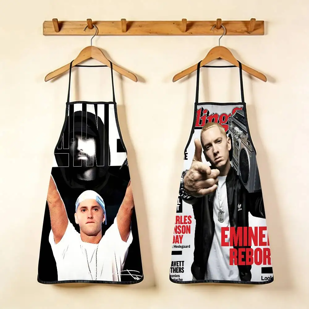 

Фартук с креативным принтом Super Rapper Eminem, без рукавов, водонепроницаемый, милый кухонный фартук-накидка для женщин и мужчин, оригинальный подарок