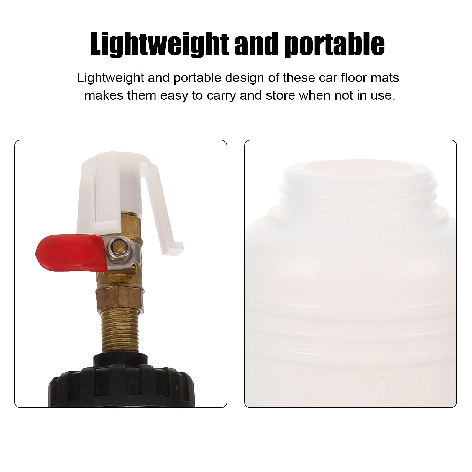 

Brake Fluid Replacement Tool Durable Plastic Metal Refill Bottle Leakproof Easy Use for Pneumatic Brake Fluid Bleeder Kit