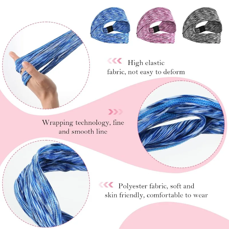3 6 Pcs VR Sweat Mask Adjustable VR Eye Mask Breathable AR Sweats Band V-R Face Cover Cushion for Any Head Size Most VR Devices