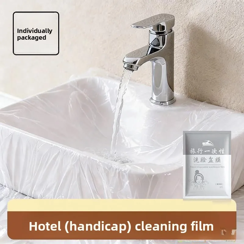 

Одноразовая портативная пленка для умывальников в отелях: грязеотталкивающая, водонепроницаемая, антибактериальная, для мытья рук и стирки белья