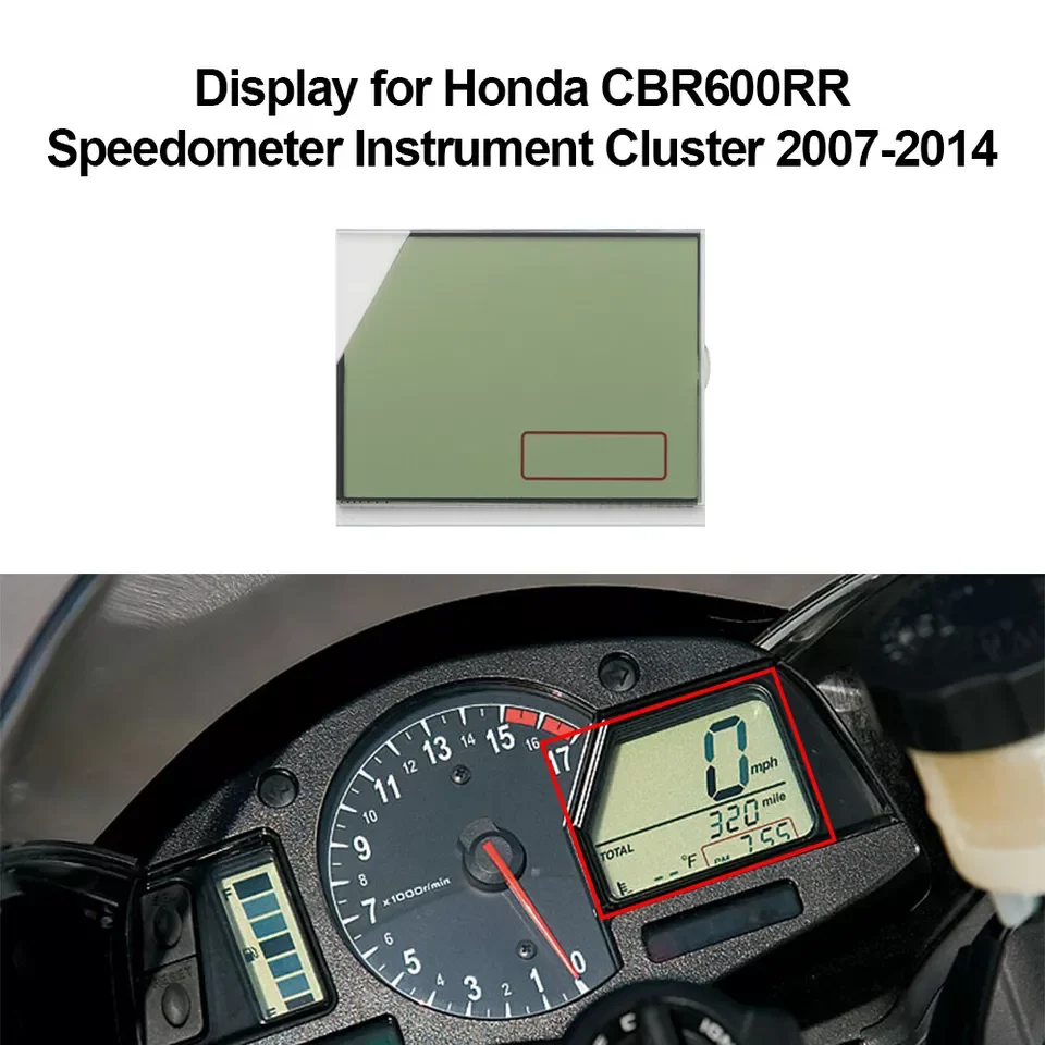 

Display for Honda CBR600RR CBR600 Speedometer Instrument Cluster