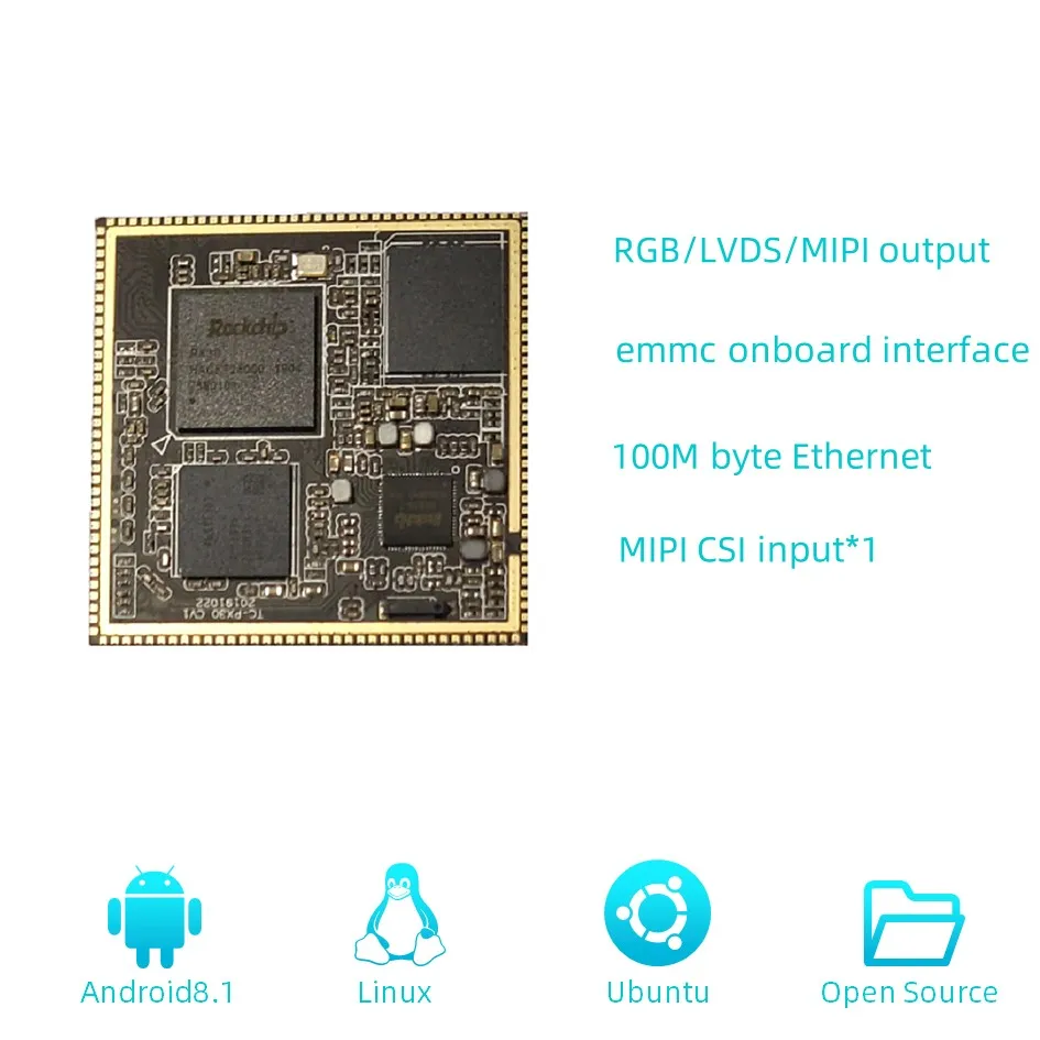 PX30 Rockchip Android 10 Linux Core PX30 Quad-core 64-bit Core Board For Tablet Security Gateway NFC Free Datasheet