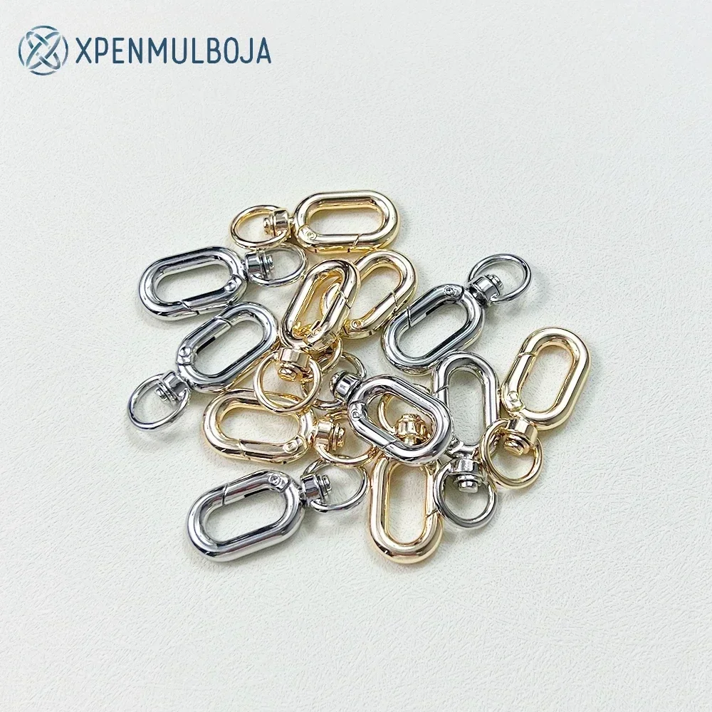 

10 шт./партия, пружинные застежки-карабины для ключей