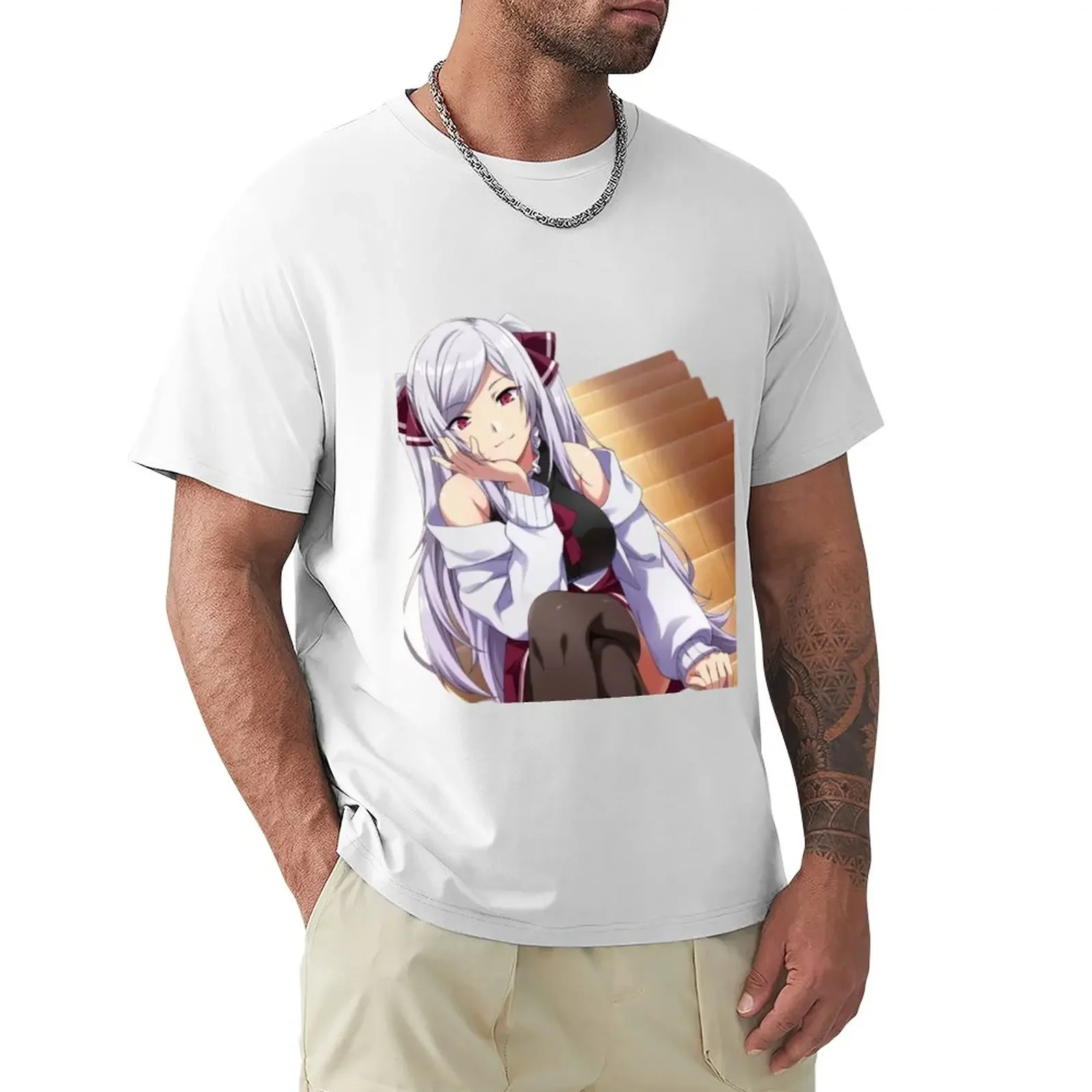 Alexia midgar T-Shirt anime cotton graphic tees mens plain t shirts