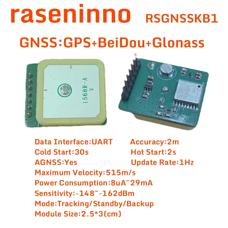 وحدة تحديد المواقع raseninno GNSS GPS GLONAS RSGNSSKB1 FPV خارج التحكم في الإنقاذ طائرات بدون طيار ذات أجنحة ثابتة هوائي سيراميك NMEA #1