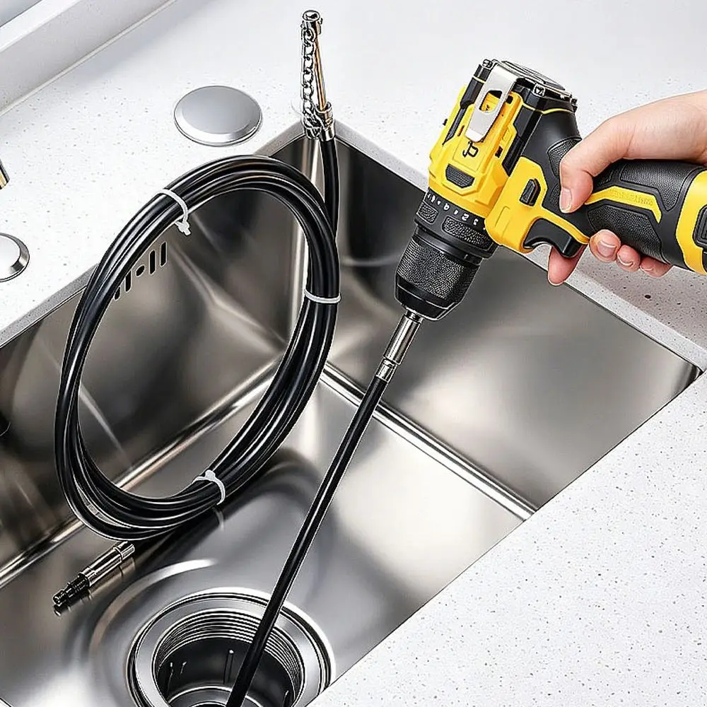 Multifunctional Drain Pipe Dredger Chain Structure Household Applicable Sink Drain Cleaner Blockage Clearing Adjustable Size view 5
