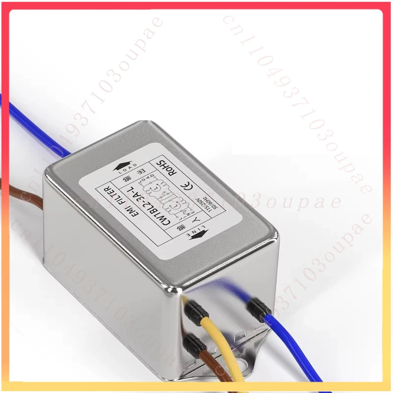 Single-phase bipolar power filter for CW1BL2-10A-L with cable anti-interference purifier for EMI AC 220V