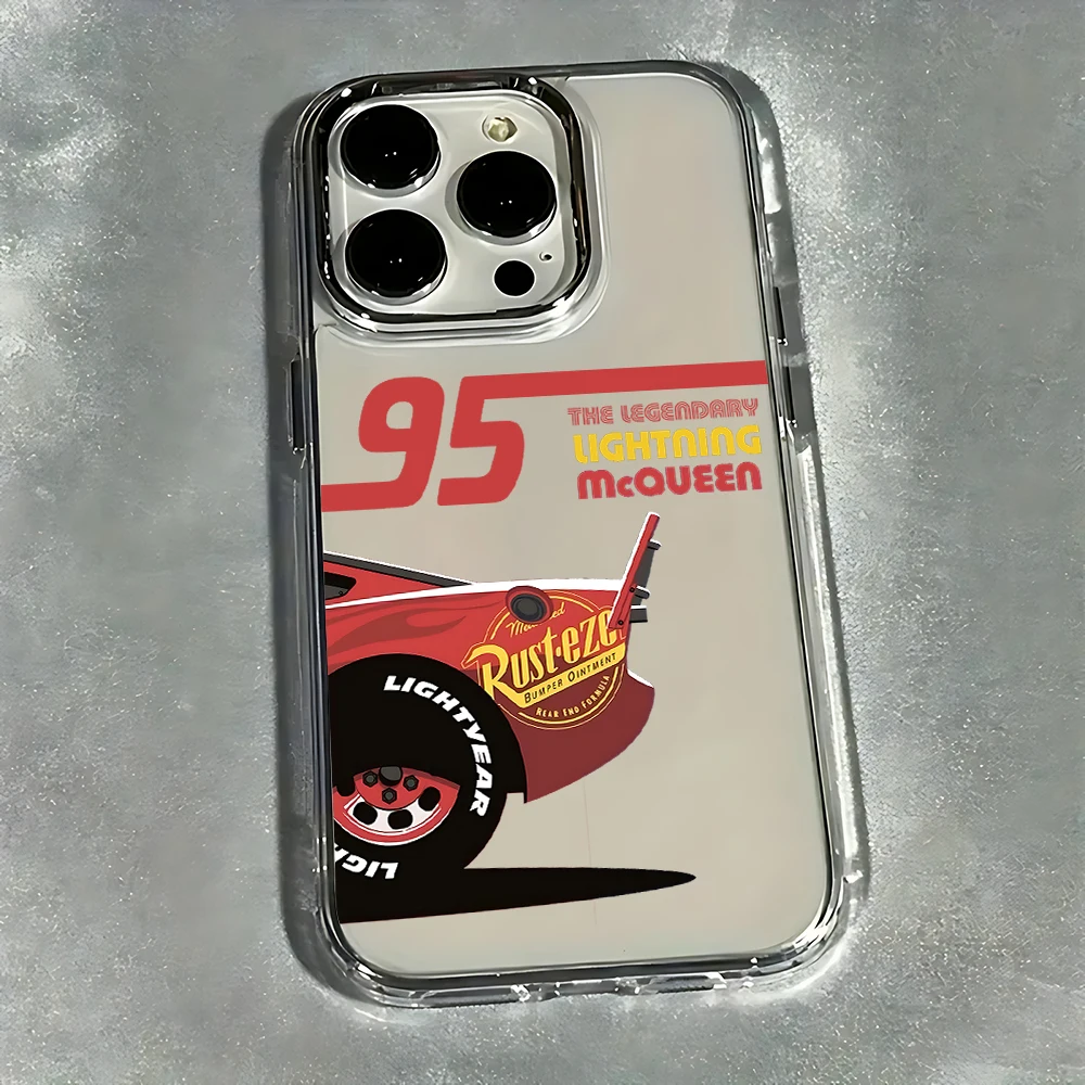 Lightning McQueen No. 95 Phone Case For iPhone 17 16e 16 15 14 13 12 11 mini Pro Max X XR XSMAX Air Plus Transparent Soft Cover - náhled 6