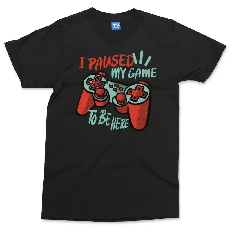 I Paused My Game To Be Here T shirt For Gamer Kids Boys Gaming Funny