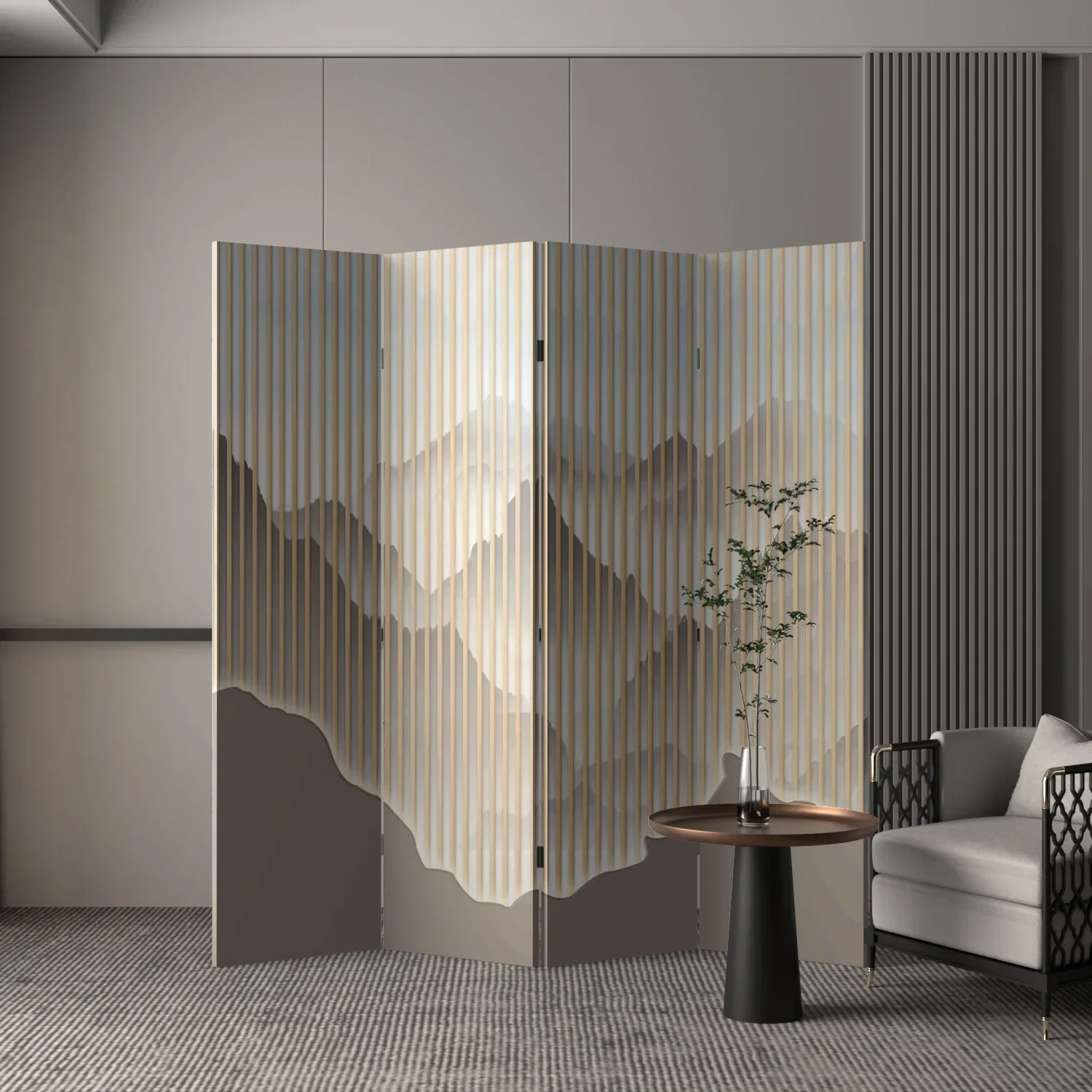 Simple and modern household screen partition living room bedroom shade office folding mobile bathroom board wall