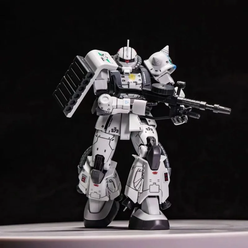 GTO ZAKU II lobo blanco Shin Matsunaga HG 1/144 Mech Kit de modelo de ensamblaje figuras de acción rompecabezas para niños juguetes decoración de escritorio muñeca