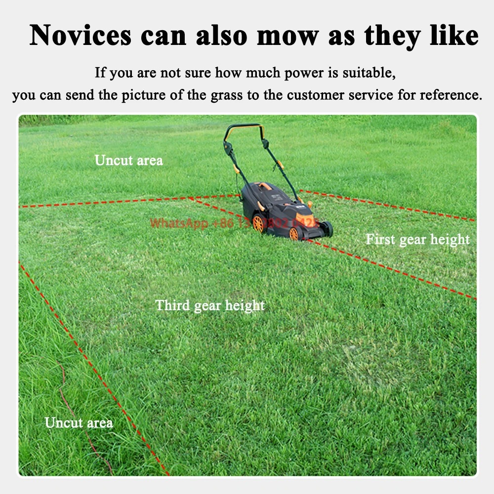 Hand-propelled electric lawn mower Small home lawn mower artifact multifunctional lawn mower