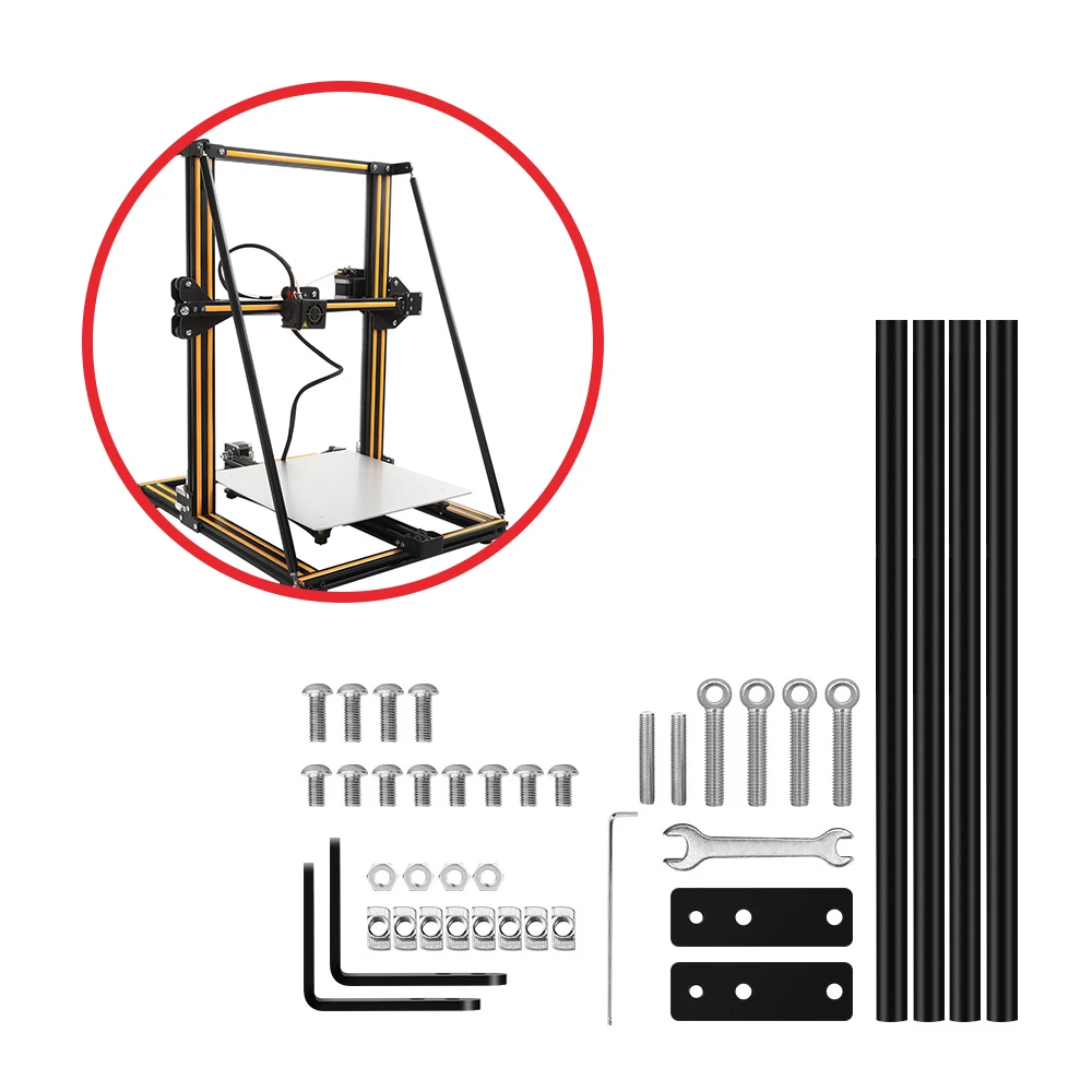 อัพเกรดเสถียรภาพ Z แกนดึง Rod ชุดสำหรับ Creality Ender-3/Ender-3 Pro/CR10/CR10S อลูมิเนียม Tie ชุด3D ชิ้นส่วนเครื่องพิมพ์