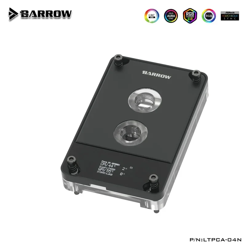 Barrow LTPCA-04N، AM5 CPU Waterblock + شاشة مراقبة OLED لسائق AMD Ryzen3 5 7 X470 Freely Aida64، 5V ARGB