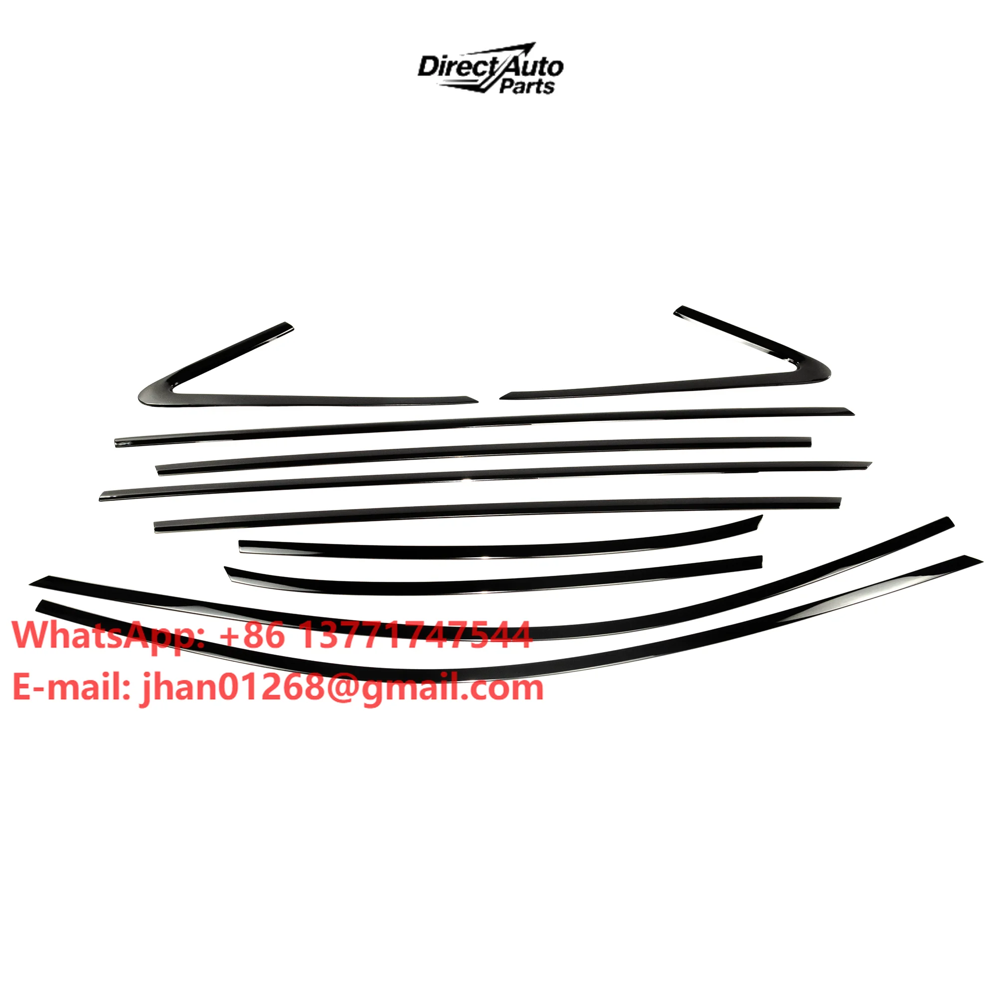 Wholesale Custom Car Accessories Black Door Chrome Window Decorative Moulding Trim Strip for Ai A4 B9PA 2020-2025