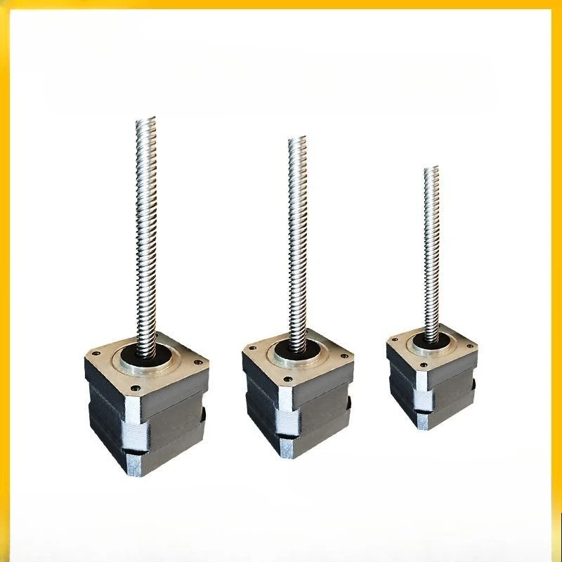 

Stretching ball screw stepping motor Precision large lead screw set Small nut through motor