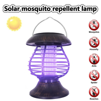 Solar Mosquito Killing Lamp portable Outdoor LED Household Outdoor Mosquito Repellent Catching Lamp Insecticidal Courtyard Lamp