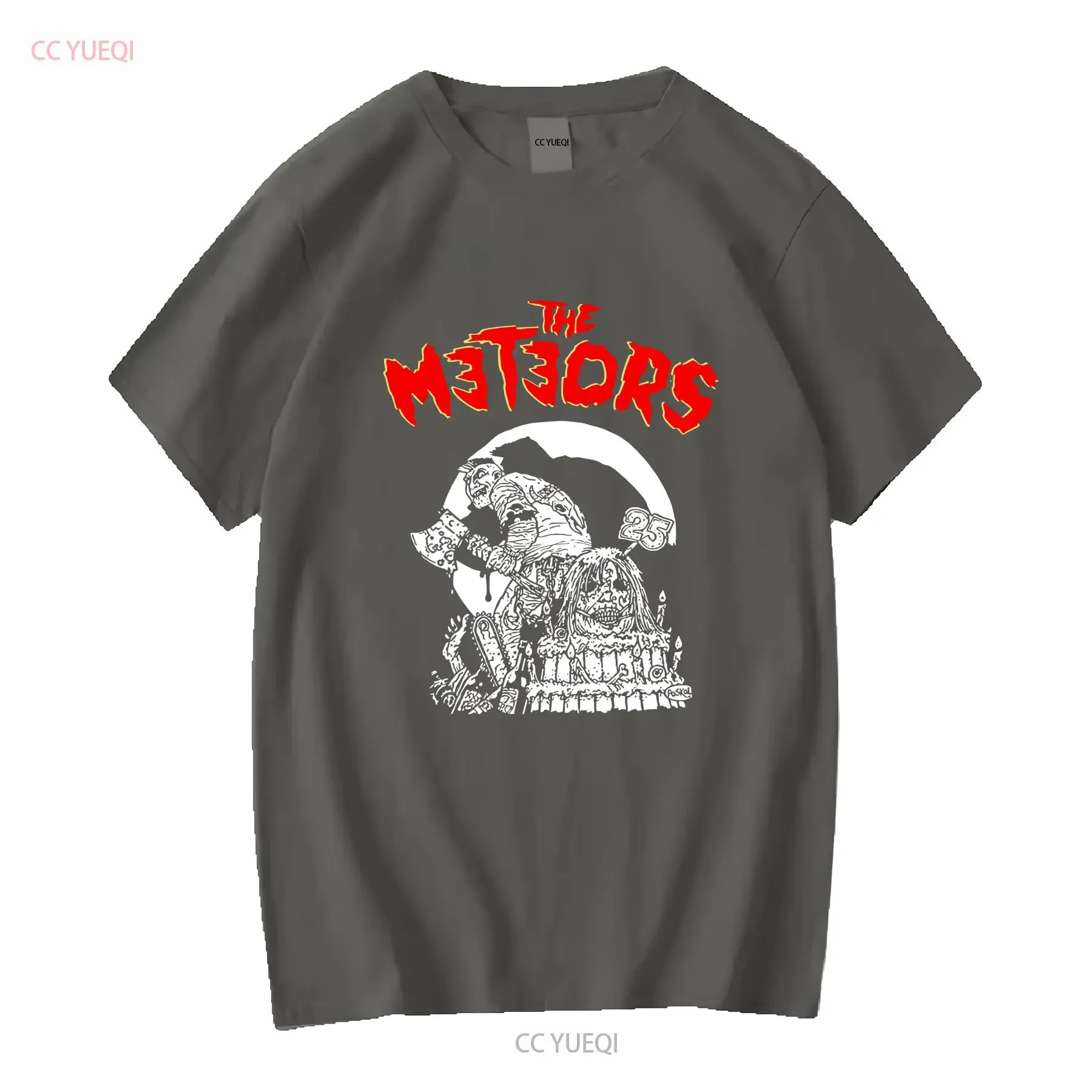 y2k Music Essential The Meteors Psychobilly Punk Rock Grunge Skater T Shirt Men XL long or short sleeves vintage Washed graphic view 4