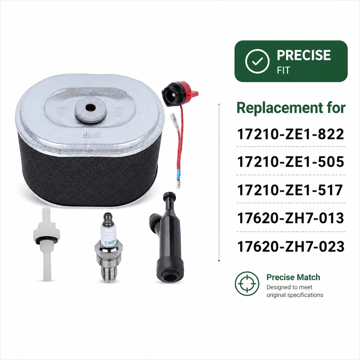 Air Filter Joint Switch Spark Plug Boot For Honda GX160 GX200 Generator Engine Parts 17210-ZE1-822 17210-ZE1-505 17620-ZH7-013