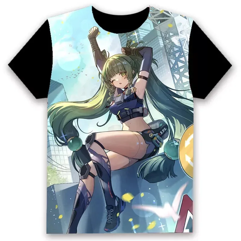 Popular Game Zenless Zone Zero T-shirts 3D Print Men/Women Anime T shirt Fashion Harajuku Street Y2k Tops Oversized Cartoon Tees