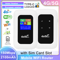 Portable 4G LTE Router M9S H807Pro MF800 150Mbps Wireless Wi-Fi Modem Outdoor Plug&Play Mobile Hotspot Device With SIM Card Slot