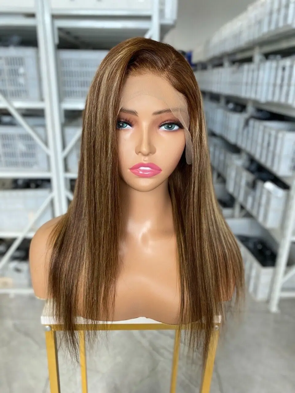 

Highlight Brown Straight Brown 13x4 Lace Front Wig