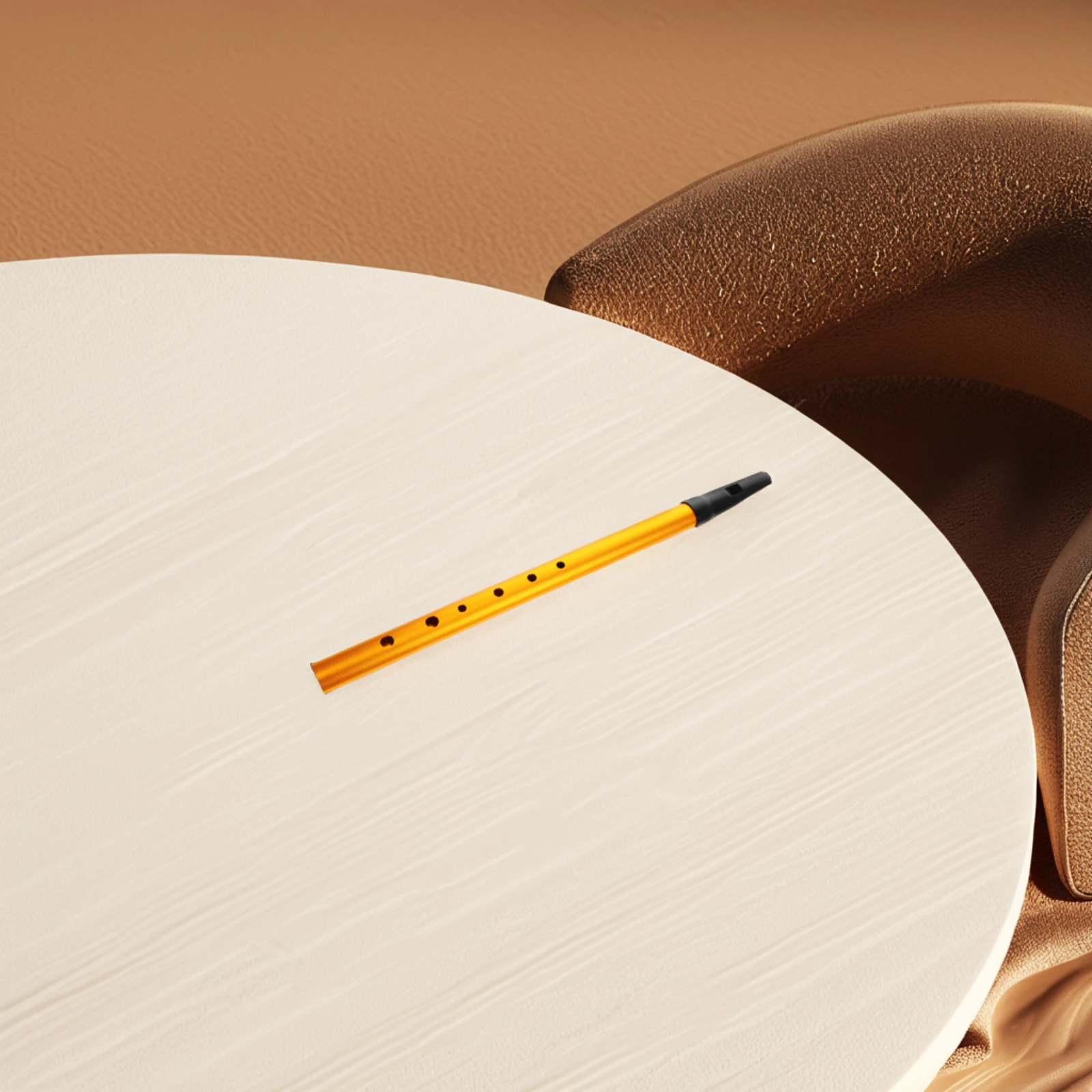 

Beginner Recorder 6-hole Irish Key Whistle Clarinet Black with Lanyard Aluminum Alloy Brass Instruments Beginners