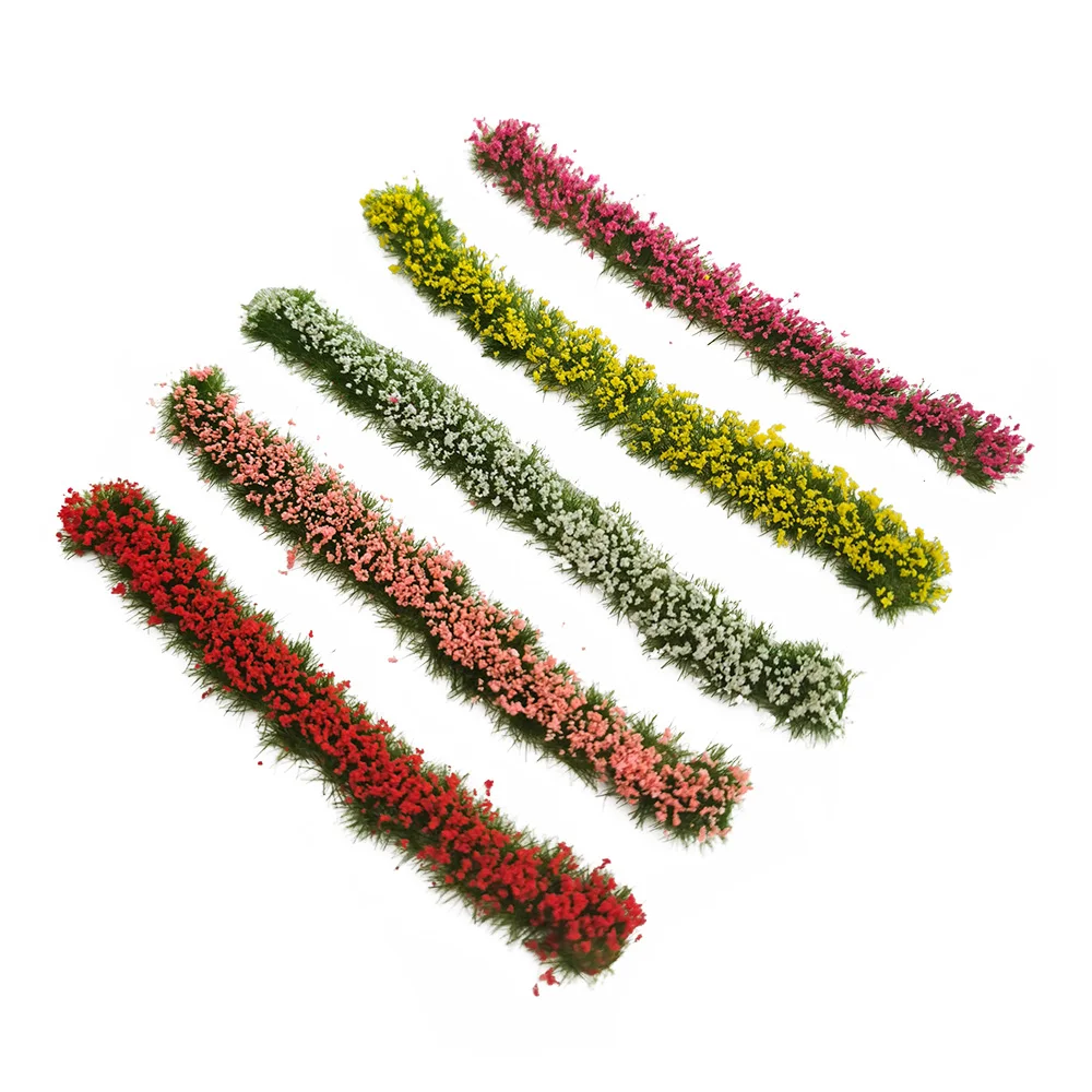 Diorama Grass Simulation Flower Cluster For HO N Scale Military Scene Garden Decoration Architecture