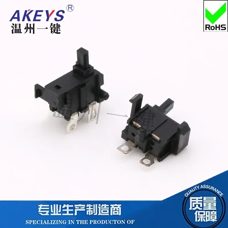 10pcs KFC-W-04B-1 Limit Switch Two Feet 180 Degrees Game Flash Gate Reset Micro Detection Button Connector